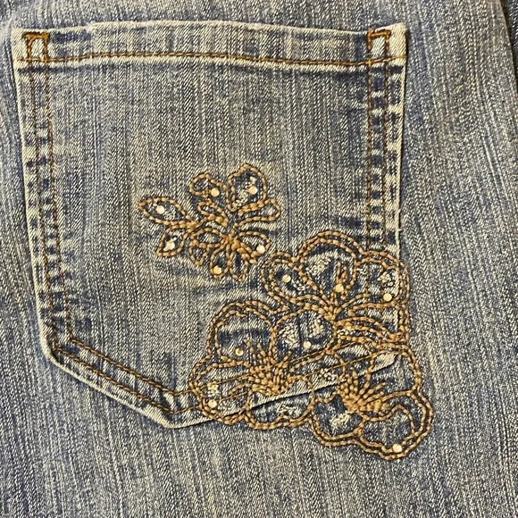 L.e.i. Ashley Ultra Lowrise Women's Light Blue Denim Jeans Size Junior 9 - Picture 8 of 16